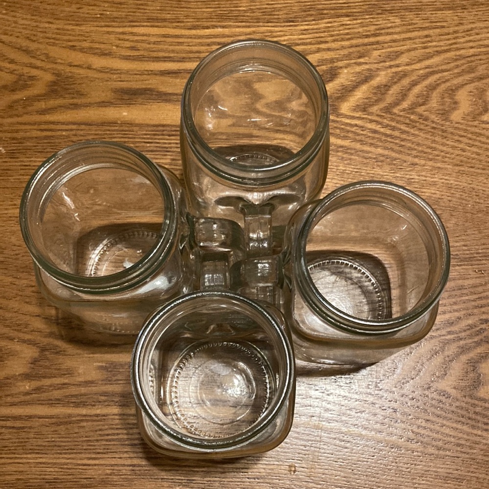 🖤 Mason Jar Mugs - Set of 4